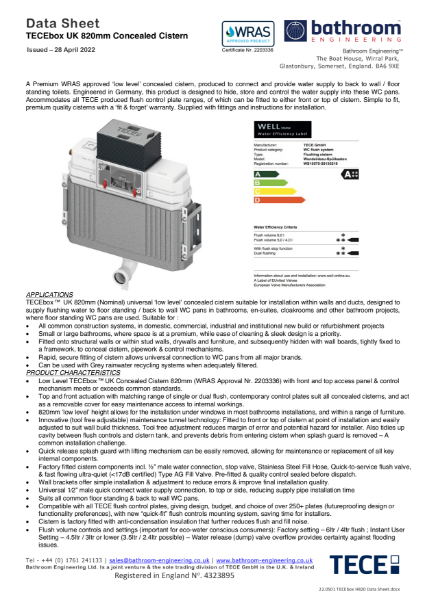 TECEbox H820 Data Sheet