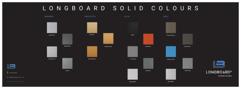 Longboard Colour Chart Brochure