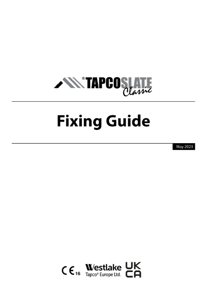 TapcoSlate Classic Fixing Guide