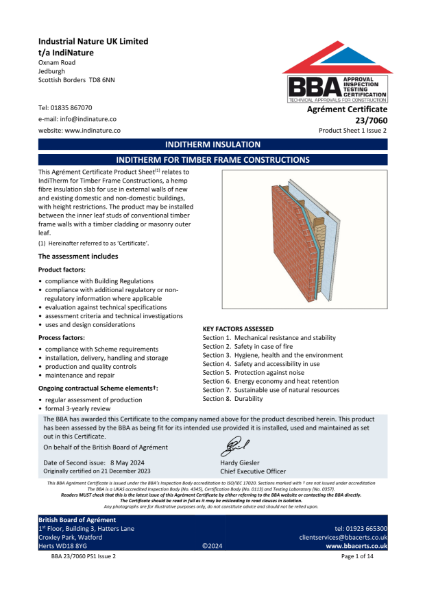 BBA Agrément Certificate