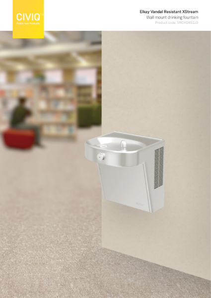 Elkay® Vandal-Resistant XStream Wall Mount Drinking Fountain