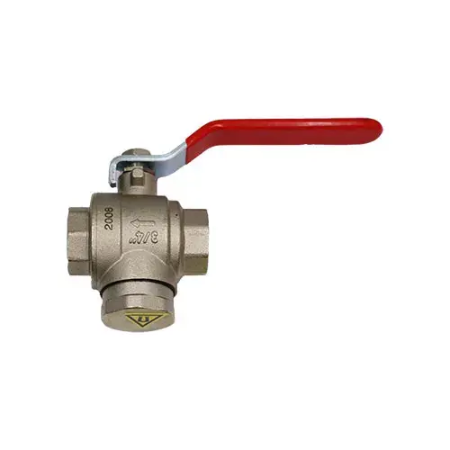 Vannbehandling - Kuleventil m/filter og magnetstav, 3/4", inv/inv