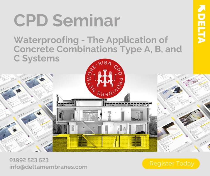 Waterproofing - The use of concrete combinations Type A, B and C Systems.