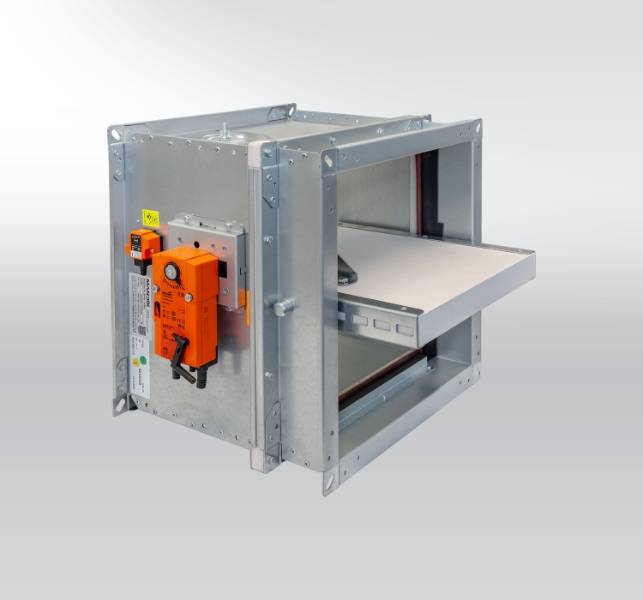 FDMQ - Rectangular EIS Fire Damper (≤1500x800mm) - Manual/Motorised  - Fire Damper 