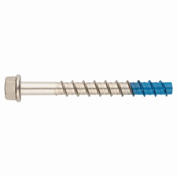 Direct fixing A4 stainless concrete screw, for use in cracked and non