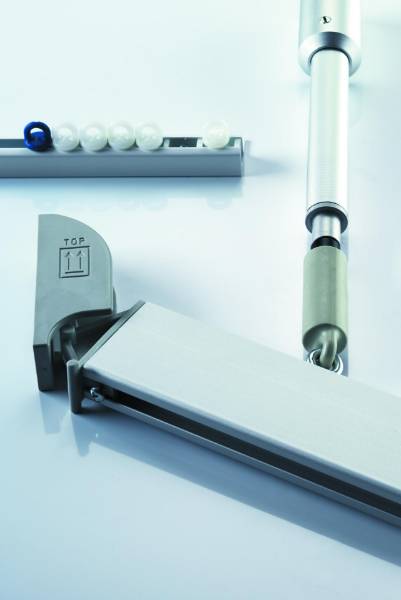 Cubicle Curtain Track with Ligature Resistant safety device - Silent Gliss System SG 6650 - Curtain Supports