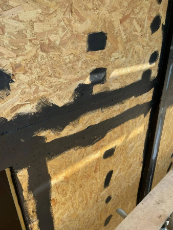 Passive Purple External Brush: Airtight & Waterproof breathable paint  - Brush Applied Airtight Facade Membrane 