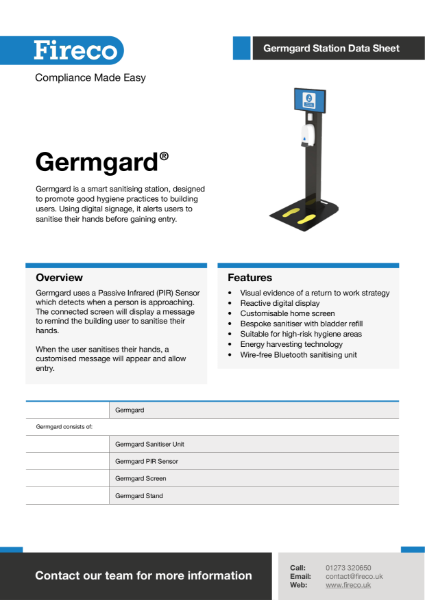 Germgard Station Technical Data Sheet