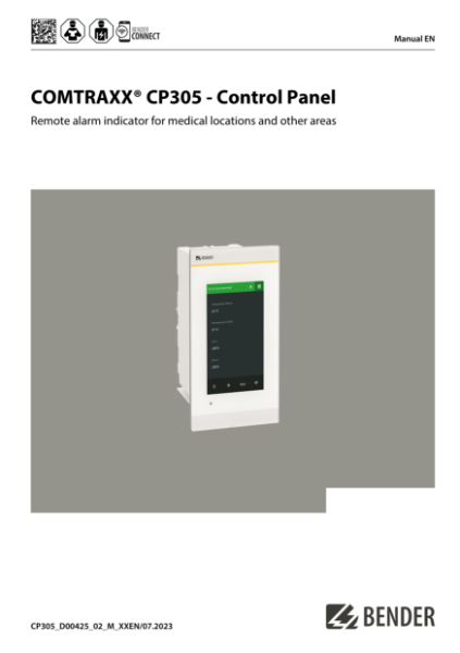 COMTRAXX® CP305 - Control Panel Manual