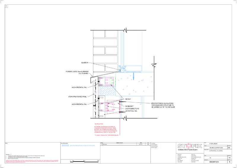 2022-DET-014-A CURTAIN WALL CILL DETAIL