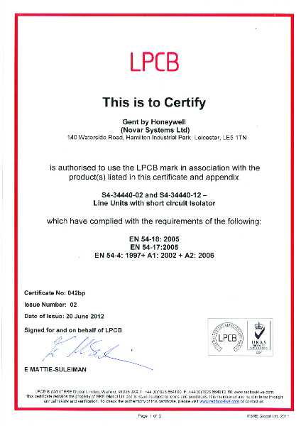LPCB Certification 