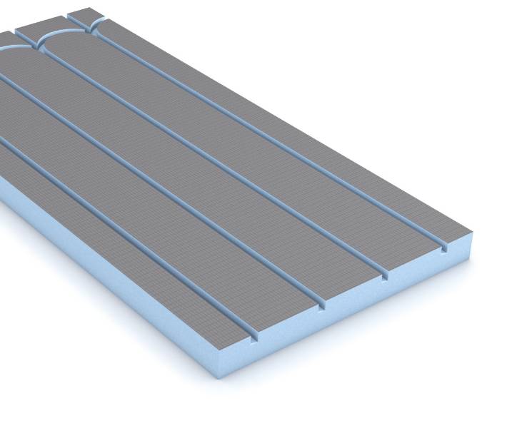 wedi Building Board PreLine - XPS board with channels for UFH pipes