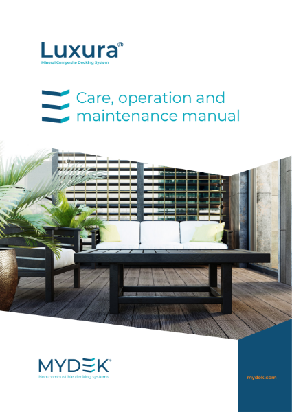 Maintenance Instructions_Luxura Mineral Composite Decking