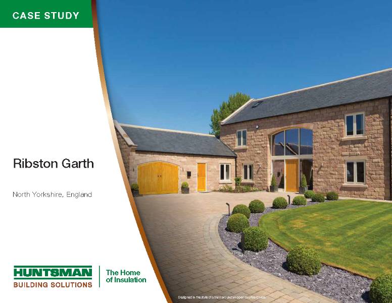 Ribston Garth high end new home using spray foam insulation.