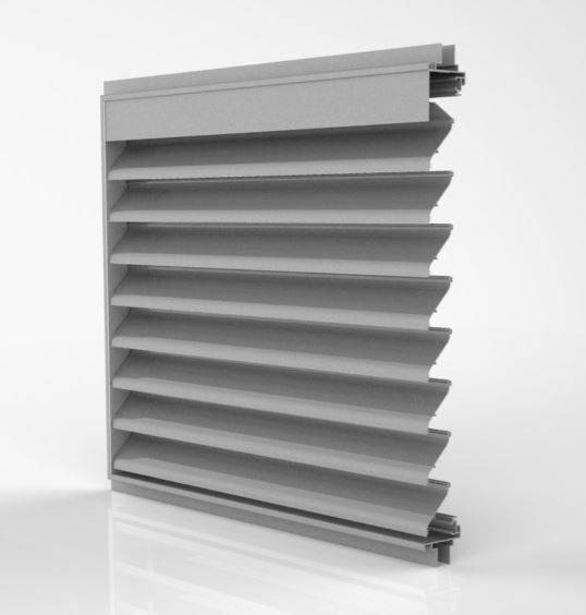 DucoGrille Classic F 50/75S - Recessed Aluminium Wall/ Window Louvres