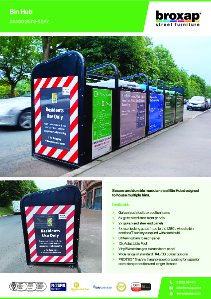 Bin Hub Product Specification Sheet