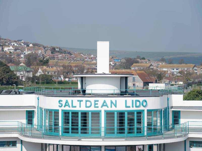 Precision-Crafted Curved Bifold Doors for Saltdean Lido in Brighton