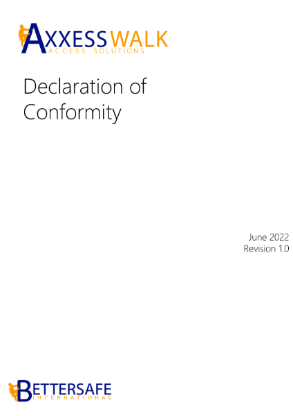 AxxessWalk Declaration of Conformity