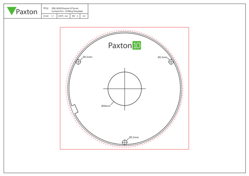 Paxton10 Turret Camera, PRO series - template