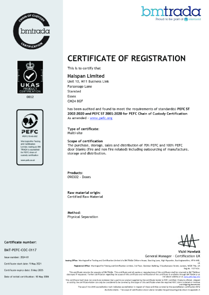 PEFC ST 2002:2020 and PEFC ST 2001:2020 for PEFC Chain of Custody Certification