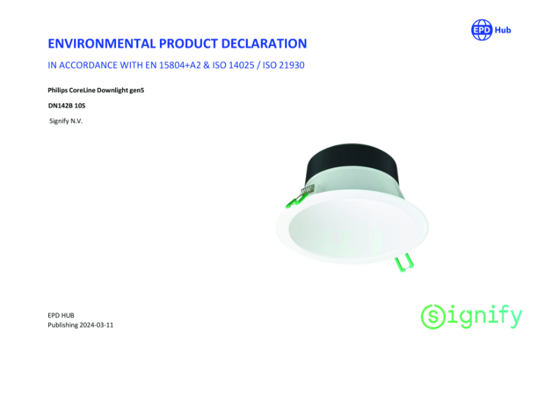 Philips CoreLine Downlight gen5 1000lm - EPD