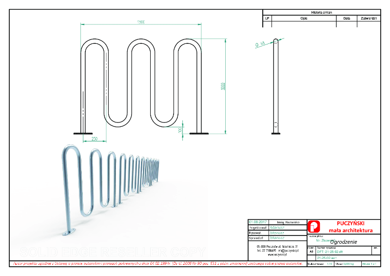 All Urban - Bike Racks - 21-25-02 - Data Sheet