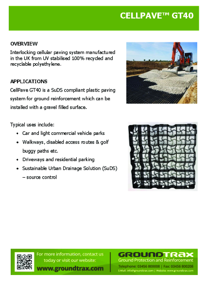 CellPave™ GT40 - Product Data