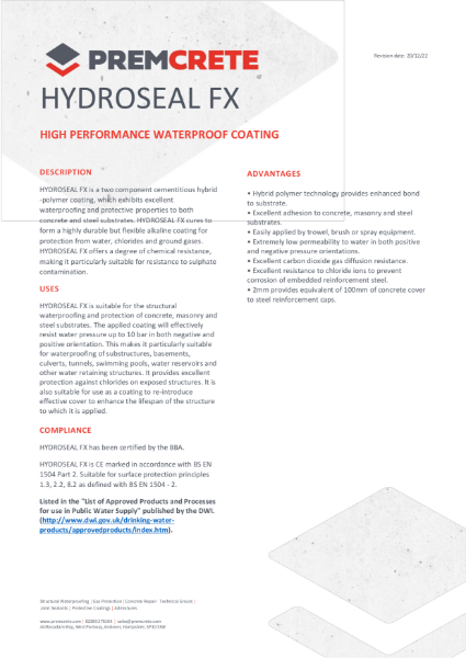 Hydroseal FX TDS