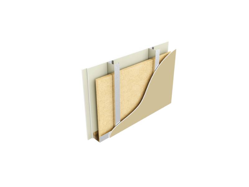 Metsec SFS Infill Wall with Y-Wall Sheathing Board, 12.5 mm Knauf Internal Boards, Fire performance 120 min (non boundary)