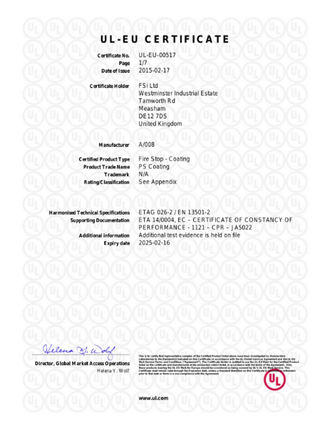 UL-EU-00517 - PS Coating