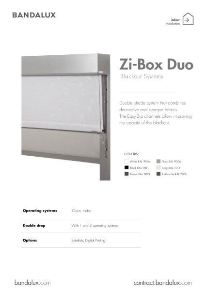 ZI-BOX DUO Roller Blinds