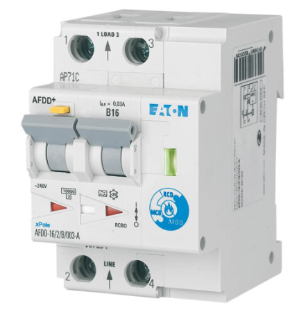 Virtapiirinsuojaus ja -valvonta - AFDD+ Arc fault detection device
