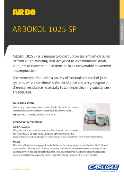 ARBOKOL 1025 SP Data Sheet