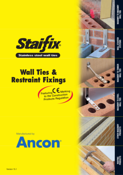 Staifix Guide to Wall Ties & Restraint Fixings