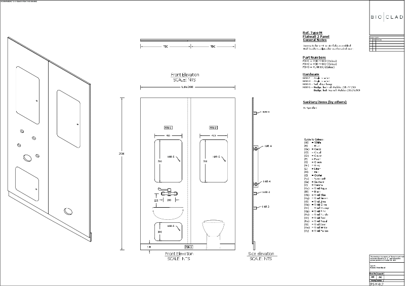 Biopod Type M Flatwall Unit