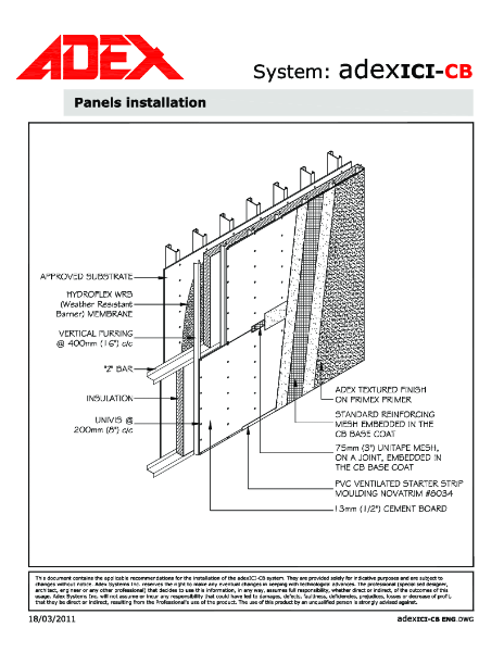 AdexICI-CB Panels Installation