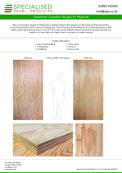 SPP Douglas Fir Plywood – Technical Data Sheet