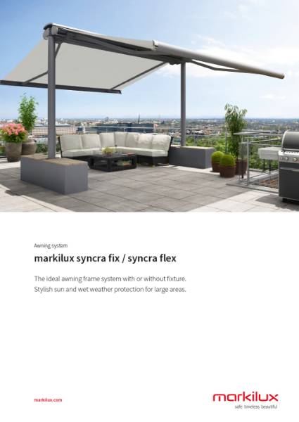 Markilux Syncra Fix and Syncra Flex Brochure