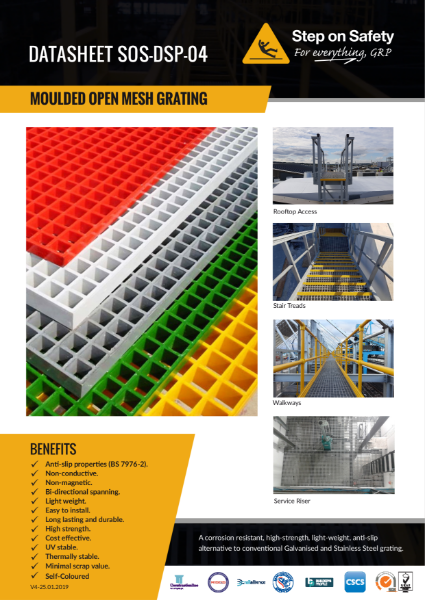 Open Mesh Grating Technical Data Sheet