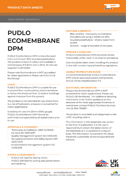 PUDLO EcoMembrane DPM