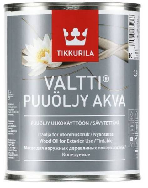Valtti Wood Oil Plus Puuoljy Akva Waterbased Exterior Timber Oil 