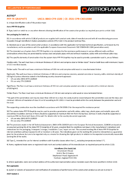 Astro PFP FR Graphite (DoP)