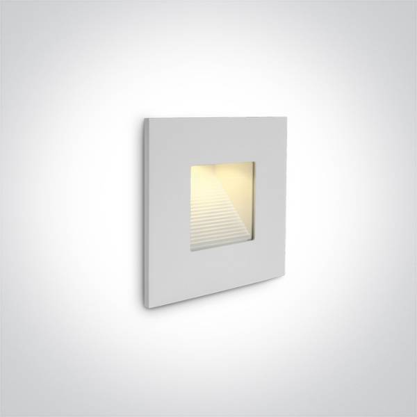 1W Indoor and Outdoor Recessed Wall IP44 LED Light for Step and Corridor 3000K  68006N/W 