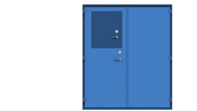 M2M2 Double Leaf Security and Flood Door Set  