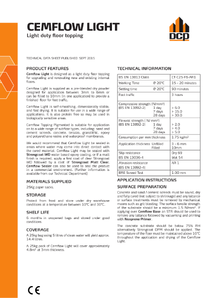 Cemflow Light Sept 2015