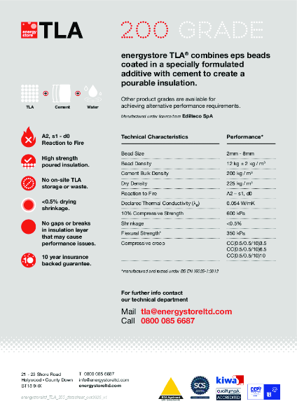 energystore TLA® Tech Data - 200 Grade
