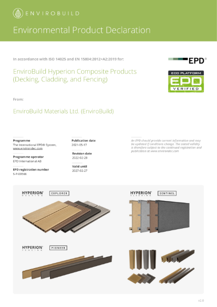 Hyperion Composite Products EPD