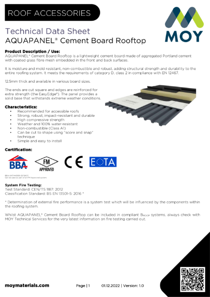 MOY_AQUAPANEL® Cement Board Rooftop