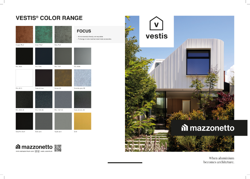 Mazzonetto Flyer Brochure Including Colour Swatch 2024