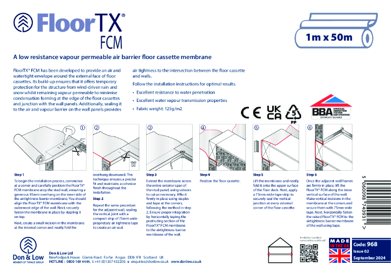 Floor TX FCM Roll Insert 968 Issue 02 September 2024